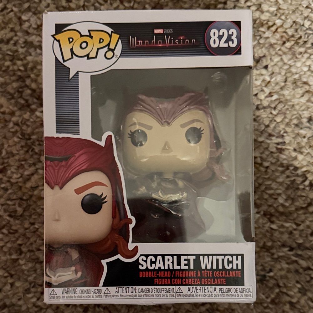 Funko Scarlet Witch Pop Figure - Red and Black 823